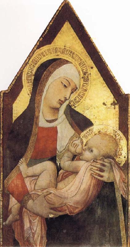 Ambrogio Lorenzetti Nursing Madonna Norge oil painting art